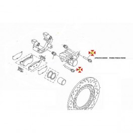 Perno Pinza freno post Yamaha originale 5PW-25914-00