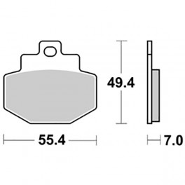 Pasticche freno SBS 656166HM
