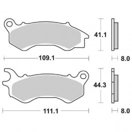Pasticche freno SBS 6562050