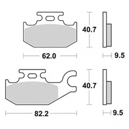 Pasticche freno SBS 656196HM