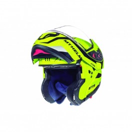 Casco MT Helmets Atom Divergence Gloss Fluor Yellow Tg XL